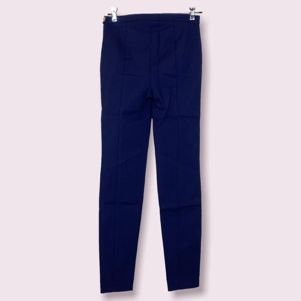 Lilly Pulitzer Alessia Stretch Dinner Pants Navy Women OO Preppy Classic Skinny - Picture 4 of 8
